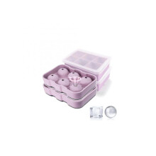 Sphere Ice Ball Maker, Large Ice Cube Molds for Freezer, Easy to Fill & Release Whiskey Ice Cubes Mold, Premium Silicone, Multiple Applications Ice Tr