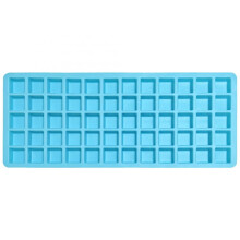Square Ice Cubes Molds Silicone Tray for Coffee Cocktails-Blue