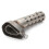 Motorcycle Hexagonal Exhaust Muffler Adjustable Pipe DB Baffle Adjustable Muffler Tail Pipe 1