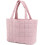 Bolsa tote acolchoada feminina leve com alças acolchoadas. 1