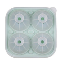 Non-stick silicone ice cube mold basketball shape 4-grid