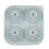 Non-stick silicone ice cube mold basketball shape 4-grid 1