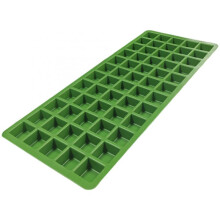 Square Ice Cubes Molds Silicone Tray for Coffee Cocktails-Green