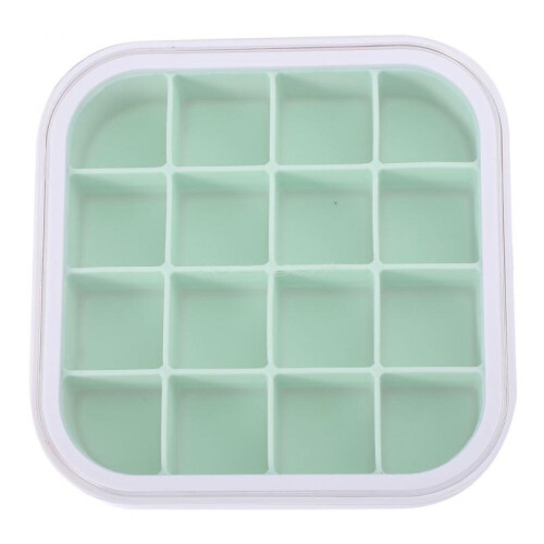 3Pcs 16 Grid Silicone Ice Cube Mold with Lid