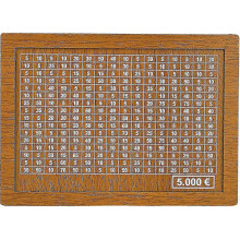 (5000 Euros) Wood Bank compatible with Money Saving Kids Adults Money Bank Money Box With Counter