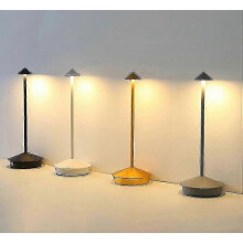 (brown) Rechargeable Table Lamp Creative Dining Touch Led Hotel Bar Coffee Table Lamp Lampada Da Tavolo Decorative Desk Lamp