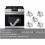 5pcs DG94-03500AA DG94-03500AU Gas Stove Knobs Replacements,Gas Range Control Knob Replacement for 6