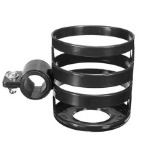 (Black) Bike Cup Holder Strong Load-bearing Impact Resistant Fixed Cup Mountain Bicycle Kettle Rack Cage MTB Accessories