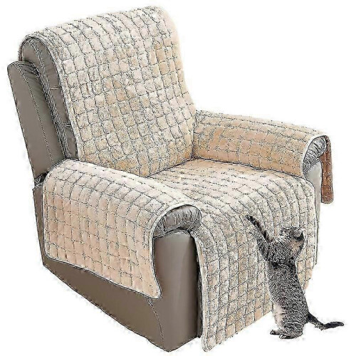 (53*190CM, Beige) Sofa Armrest Covers, Armchair Protector