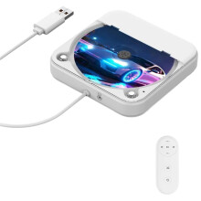 External CD Player for Car, Portable Car CD Players with AUX Cable & Remote Control for Vehicle, Laptop, TV, Computer B