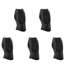 5X Car PU Carbon White Gear Shift Knob Cover for EcoSport Escape / Fusion /C-Max Energi Wagon / Fiesta / Focus