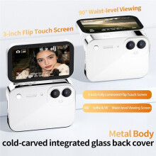 D28S Digital Camera Life Recorder 3-Inch Flip Screen 64MP Dual Lens 4K Video Recorder 16X Zoom AF/MF Vlog Camera B