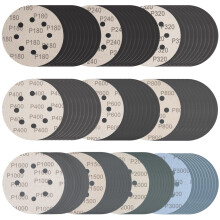 Klett-Schleifscheiben, 5 Zoll, 100 Stück, Körnung 180-3000