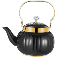 Teapot Coffee Pot Stainless Steel Tea Kettle with Infuser Melon Shaped Stripes 1.2L 1.6L 2L Stovetop US One Color for Home Or Commercial