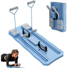 Pilates Reformer Set Foldable Ab Roller Board for Home Workout MultiPurpose FullBody Pilates Reformer Board Automatic Rebound Function