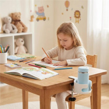 Supporto per Tazza da Scrivania con Morsetto Antisversamento per Bottiglia D'Acqua da Tavolo per Scrivania, Sedia, Lounge, Casa, Esterno, Patio A