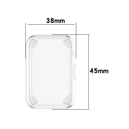 (Gray) Huawei Watch Fit Full Wrap Around TPU Case with Screen Protector 1