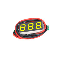0.28 Inch Micro LED Digital Voltmeter 0-100V Car Auto Motorcycle Voltage Tester Meter Detector Yellow LED 10pcs
