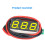 Voltímetro Digital LED Micro-Tipo de 0,28 Polegadas  0-100V Medidor Detector de Tensão para Carro Moto LED Amarelo 10 Peças 5