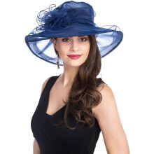 Organza Derby Church Hat for Women Wedding