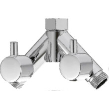 Brass Diverter Valve Shower Shut-off Valve 2-way Y Splitter 1/2 Inch for Shower Hose And Shower Head Chrome Dsf014a