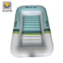 (Sky Realm) Piscine de bronzage gonflable et pliable avec pompe à air, adaptée pour se prélasser, se reposer et bronzer.Veuillez