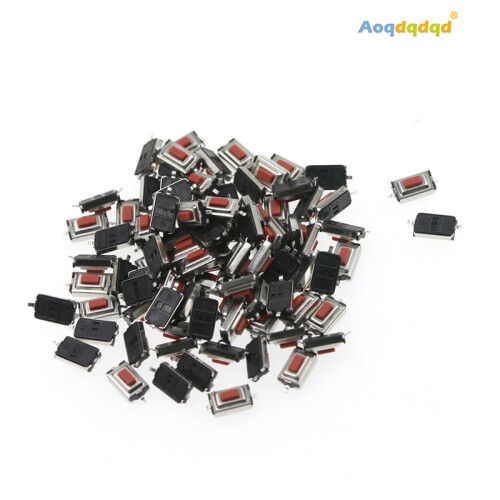 1000pcs 100% NEW 3*6*2.5mm 3*6*2.5H SMD red Button switch key switch Tact Switch 1