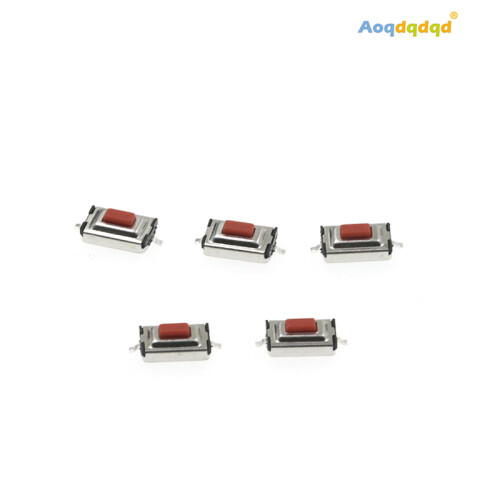 1000pcs 100% NEW 3*6*2.5mm 3*6*2.5H SMD red Button switch key switch Tact Switch 2