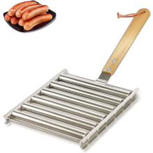 Grill à hot-dogs à rouleaux 14 pouces en acier inoxydable avec