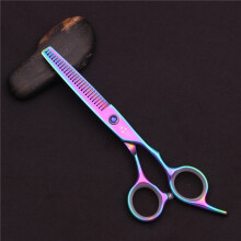 (Rainbow Thinning Shears) Hair Scissors 15.24 cm Stainless Steel Sharp Hair Clipper Hair Cutting Thinning Scissors Shears Hairdressing Scissors
