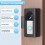 Anti-Theft No-Drill Video Doorbell Mount, Non-Blocking Motion Sensor Door Bracket 2