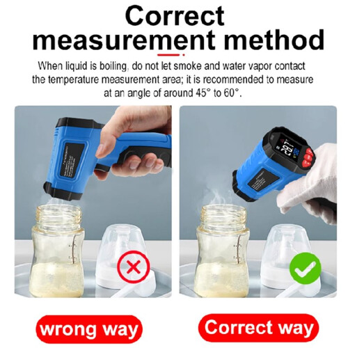 Thermomètres Infrarouges Numériques SK600 PRO Pyromètre Sans Contact Portable Jauge de Température Électronique Haute Précision 2
