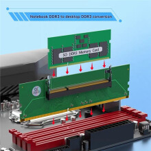 Laptop DDR3 RAM Naar SO DDR3 Desktop Adapter Kaart DDR3 RAM Riser Tester DDR3 Geheugen Kaart Converter