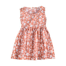 Mouwloze zomerjurk met bloemenprint voor meisjes van 5-6 jaar