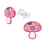 Pink Mushroom 925 Sterling Silver Ear Studs 1