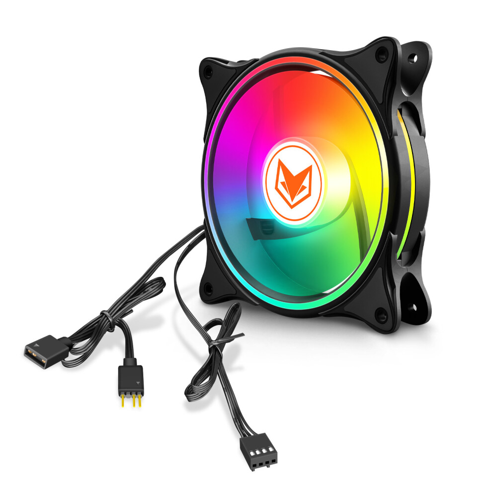 (White) Argb Led 120Mm Quiet Pc Cooling Fans 5V 3Pin For Computer Case Gaming Pc White 113121825671