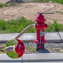 2pcs Fire Hydrant Hose Adapter 2-1/2" NST/NH Female X 3/4" GHT Male Hydrant Hose Adapter with Fire Fitting Connector