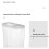 3D Printer PLA Filament Drying Box Material Tray Double Layer Sealing 2.5L Moisture Proof Storage Container 3