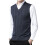 Men's V-Neck Sweater Vest Solid Color Relaxed Fit 1