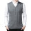 Men's V-Neck Sweater Vest Solid Color Relaxed Fit 1