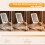 LED Tri-Folding Makeup Travel Makeup Mirror 3 Colors Light Modes USB Rechargeable Touch Screen Portable Tabletop 7