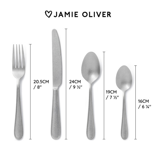 JAMIE OLIVER ANTIQUE FINISH 16pc CUTLERY SET 1