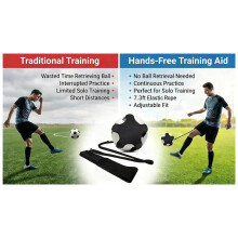 Soccer Training Equipment,Solo Soccer Kick Trainer Anti-Snap Practice Aid with Adjustable Waist Belt for Size 3 4 5