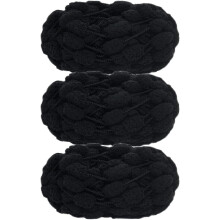 POM-POM Ball Yarn 100% Polyester 3 Pack 450g