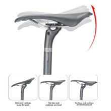 TOSEEK Cykelsadelstolpe Kolfiber 3K Väv Matt Offset Sadelstolpe MTB Lätt Teleskopisk Cykel Absorberande Dropper Stolpe 31,6x350mm