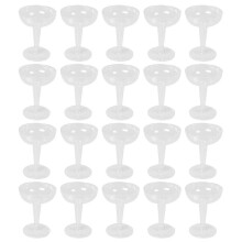 New Plastic Champagne Disposable - 20Pcs Clear Plastic Champagne Glasses for Parties Clear Plastic