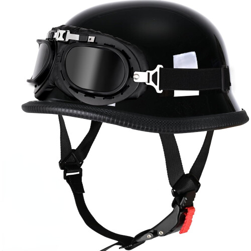 Halbhelm im deutschen Stil, DOT-geprüft, 1-teilig