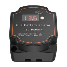 12 V-os intelligens kettős akkumulátor-leválasztó, 140 A-es digitális feszültségszabályozó