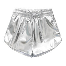 Girls' Metallic Sparkly Summer Shorts 3-4 Years Elastic