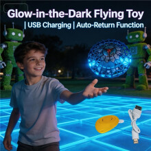 (Blue) Elektrisches Flugspielzeug mit bunten Lichtern, ABS-Material, bürstenlosem High-End-Motor, lange Akkulaufzeit,